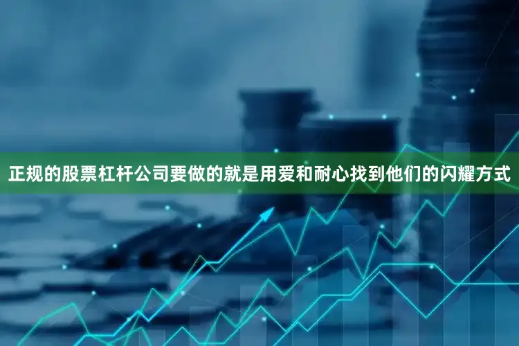 正规的股票杠杆公司要做的就是用爱和耐心找到他们的闪耀方式