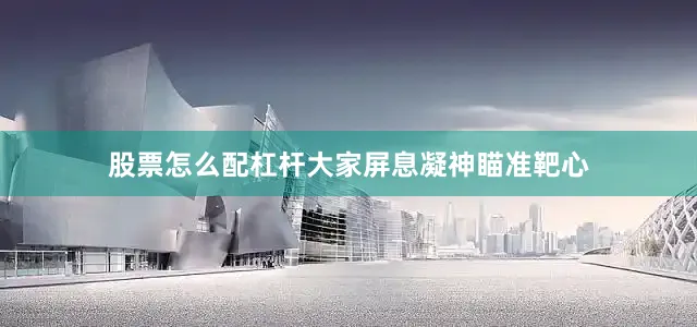 股票怎么配杠杆大家屏息凝神瞄准靶心